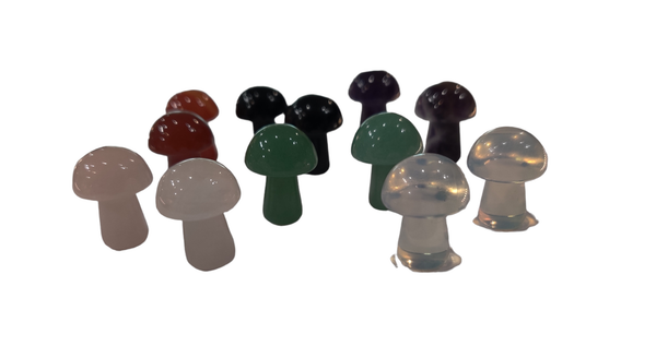 Gemstone Mini Mushrooms 0.75"