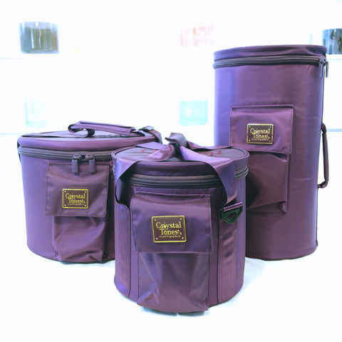Crystal Tones Purple Lightweight Ballistic Nylon Bowl Case