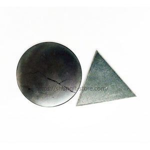 Shungite - Chakra Harmonizer Set - Disc and Triangle