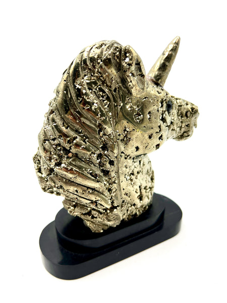 Carved Pyrite Unicorn