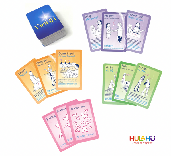 VirtHU, a spiritually educational card game - Gaston J. Ouellet, Hulahu