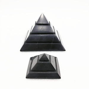 Shungite - Polished - Pyramid Sakkara100x100mm