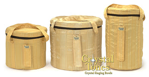 Crystal Tones Gold Silk bowl bag
