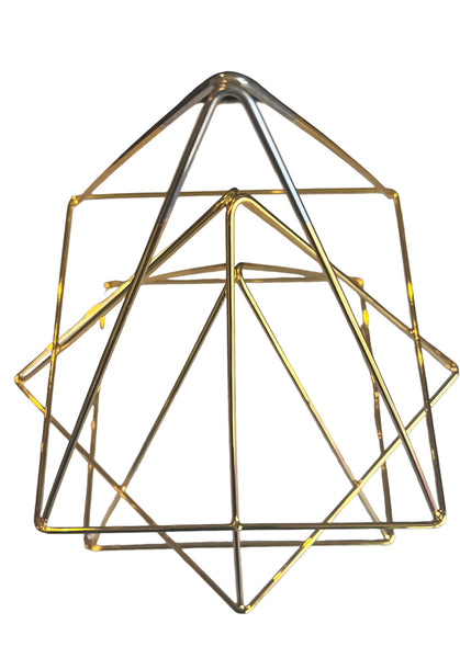 Triple Pyramid - 7" - 24 karat Gold plated
