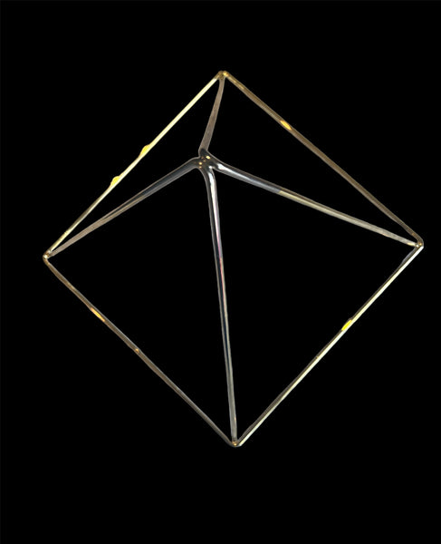 Pyramid - 7" - 24 karat Gold plated