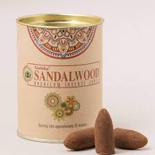 Incense-Goloka - Backflow Cone - Sandalwood - Tin